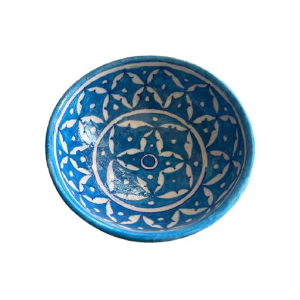 Blue Pottery Bowls Pattern 2
