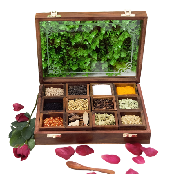 Wooden Spice Box Image