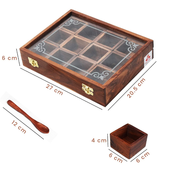Wooden Spice Box