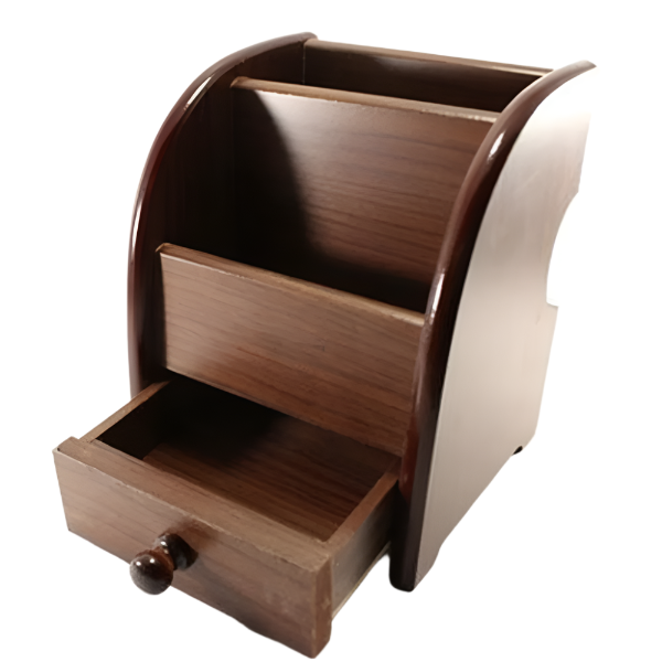 Pen Holder With Drawer