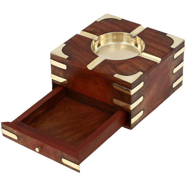 Ashtray With Cigarette Storage Case Image