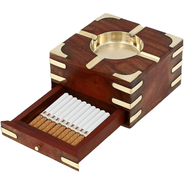 Ashtray With Cigarette Storage Case Image