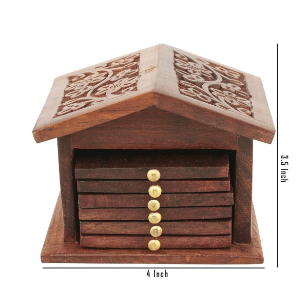 Hut Shaped Tea Coaster Image