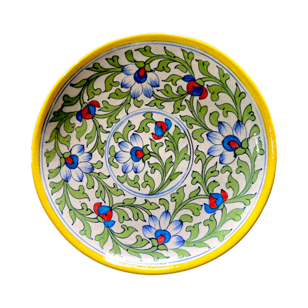 Blue Pottery Plates Pattern 3