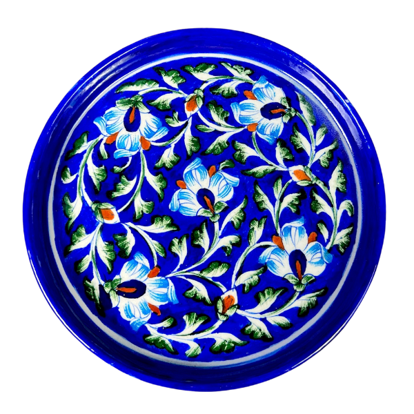 Blue Pottery Plates Pattern 5