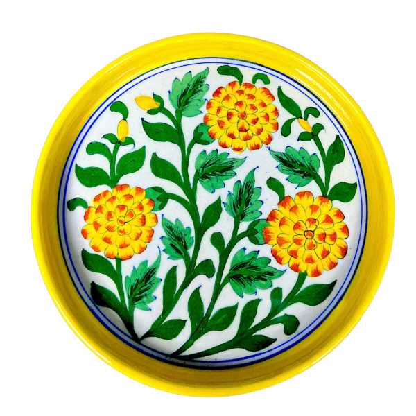 Blue Pottery Plates Pattern 6