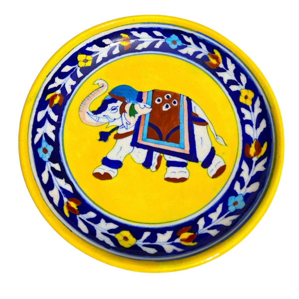 Blue Pottery Plates Pattern 7